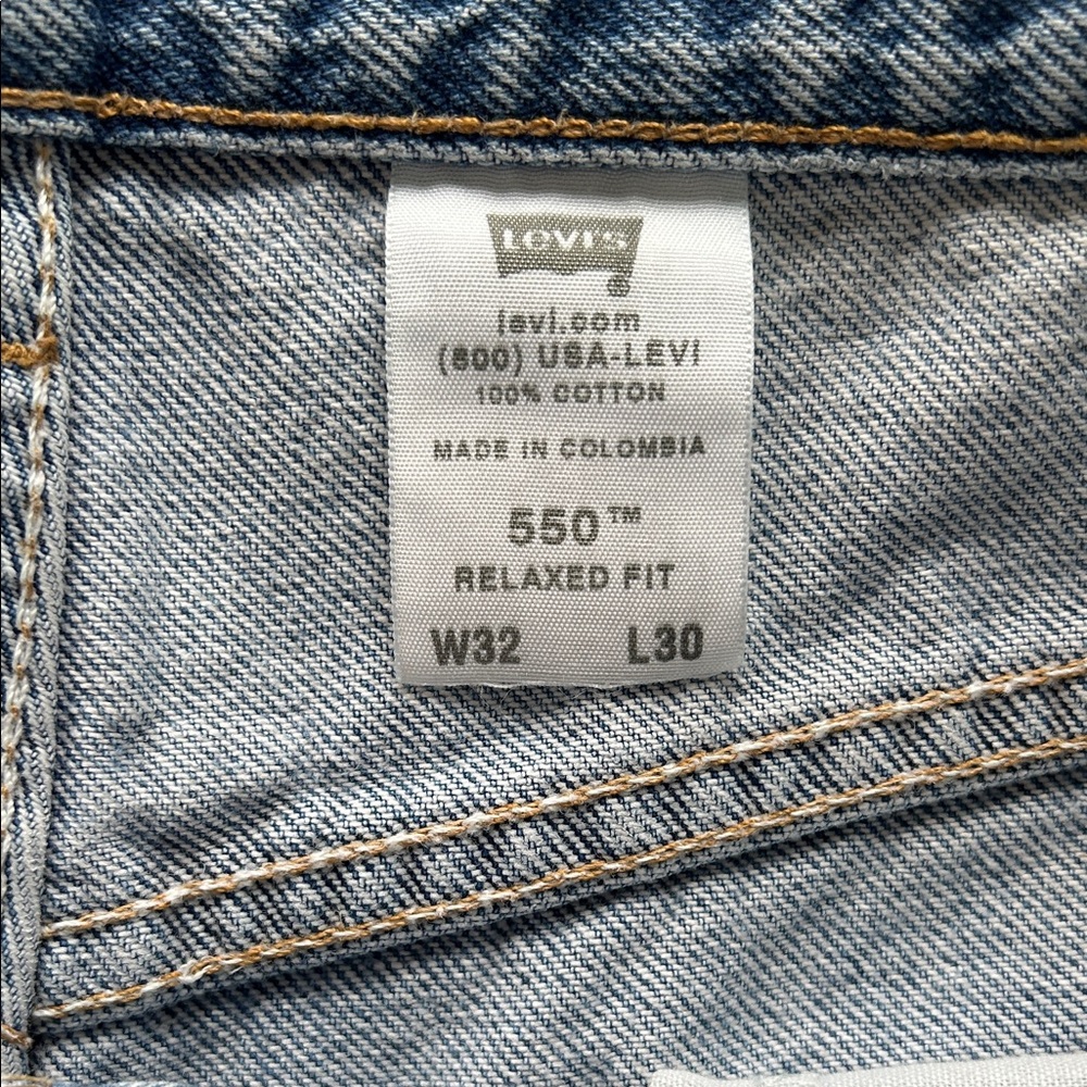 Levi's 550 Classic Denim Straight Jeans - Picture 3 of 7
